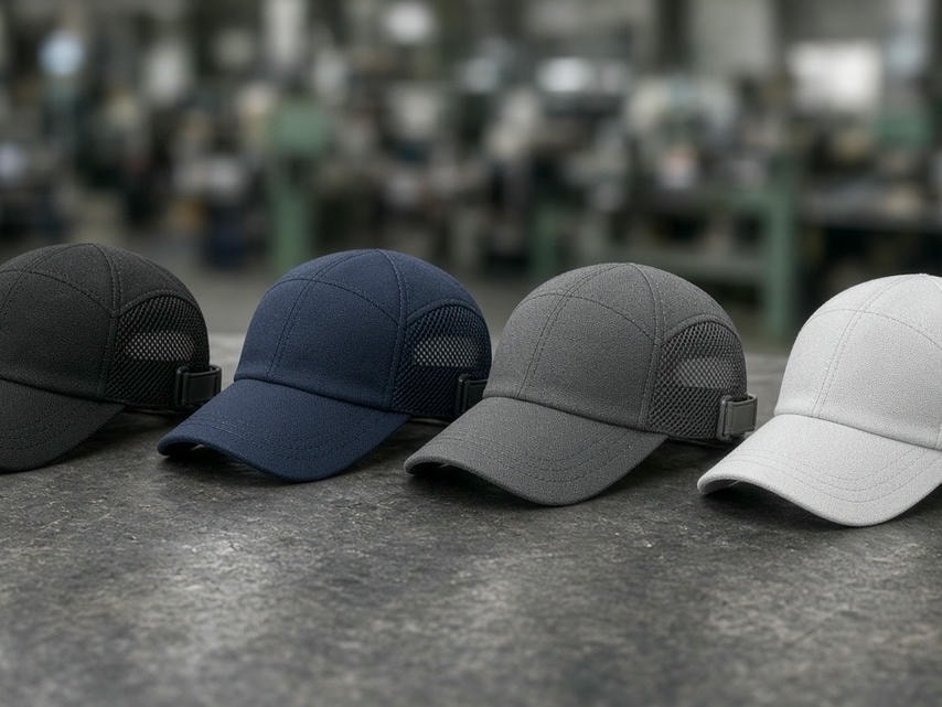 Gorra antigolpes para entornos industriales